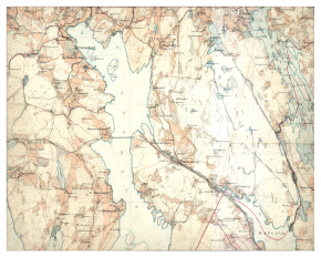 Historisk karta Brunskog