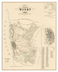Karta över Visby 1854
