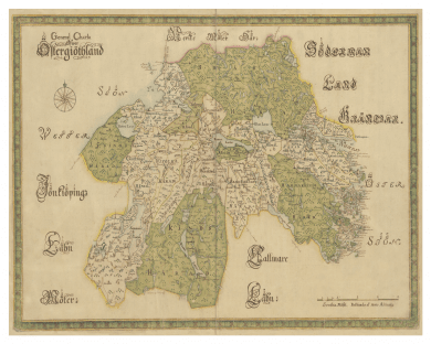 Historiska kartor över Östergötland