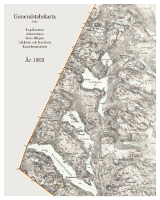 Historisk karta Stora Blåsjön