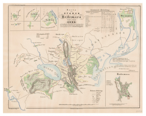 Karta över Hedemora 1857