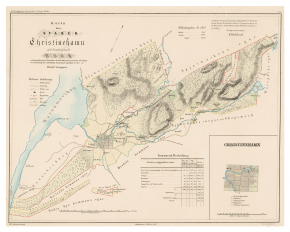 Karta över Kristinehamn 1857