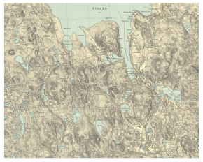 Historisk karta Leksand