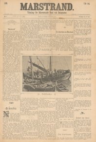 Löpsedel / förstasida från Marstrand, Bohuslän (1895)