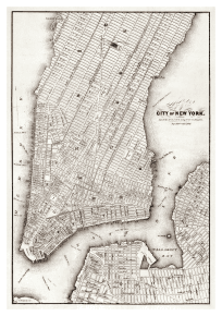 Historisk karta New York