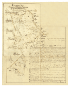 Karta över Storfors Nykroppa 1723