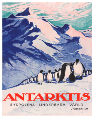 Antarktis - Historisk filmaffisch från 1930