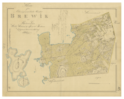 Karta över Brevik 1863