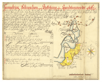 Historisk karta Sundborn 1702