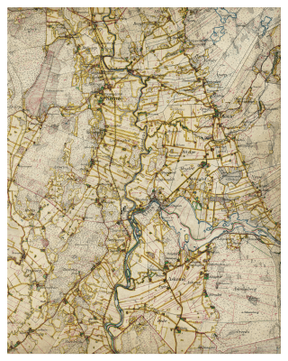 Historisk karta Köinge Okome
