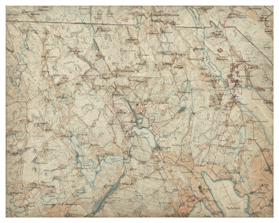 Historisk karta Laxne