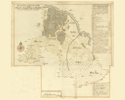 Karta över Ljung 1696