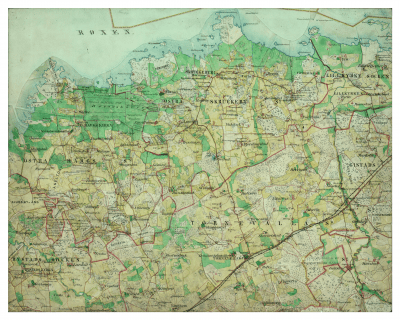 Historisk karta Östra Harg